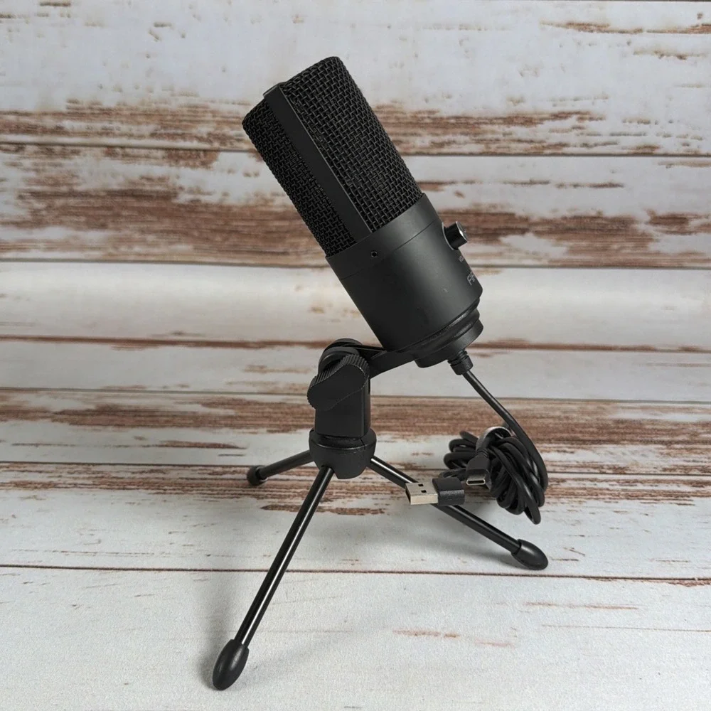 FIFINE USB Microphone Cardioid Condenser Mic with Desktop Tripod Stand